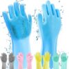 Reusable washing gloves for kitchen, bathroom, car, pet care, and multipurpose cleaning, made of durable and eco-friendly material