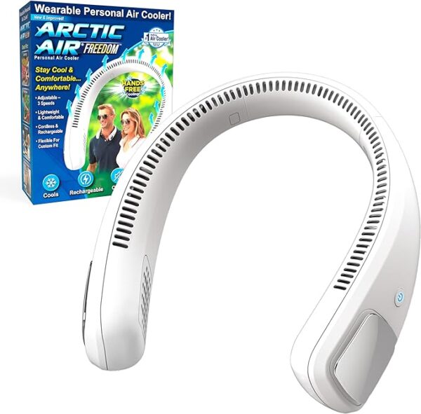 Arctic Air Freedom Wearable Neck Fan and Air Purifier USB Rechargeable