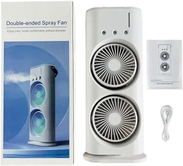 Mini Double Head Mist Fan with Humidifier